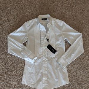 DOLCE AND GABBANA white dress shirt